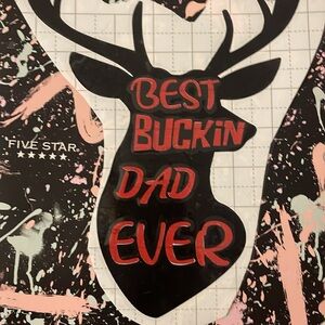 Best Buckin Dad Ever Wall Art